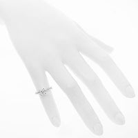 Thumbnail for 14K White Solid Gold Diamond Engagement Ring 0.76 Ctw