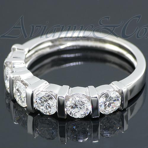 14K White Solid Gold Womens Diamond Wedding Ring Band 1.25 Ctw