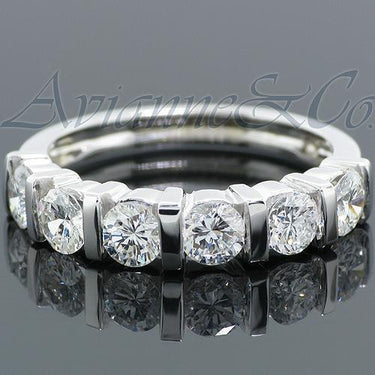 14K White Solid Gold Womens Diamond Wedding Ring Band 1.25 Ctw