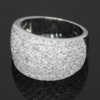 Thumbnail for 14K White Solid Gold Womens Diamond Wedding Ring Band 2.79 Ctw