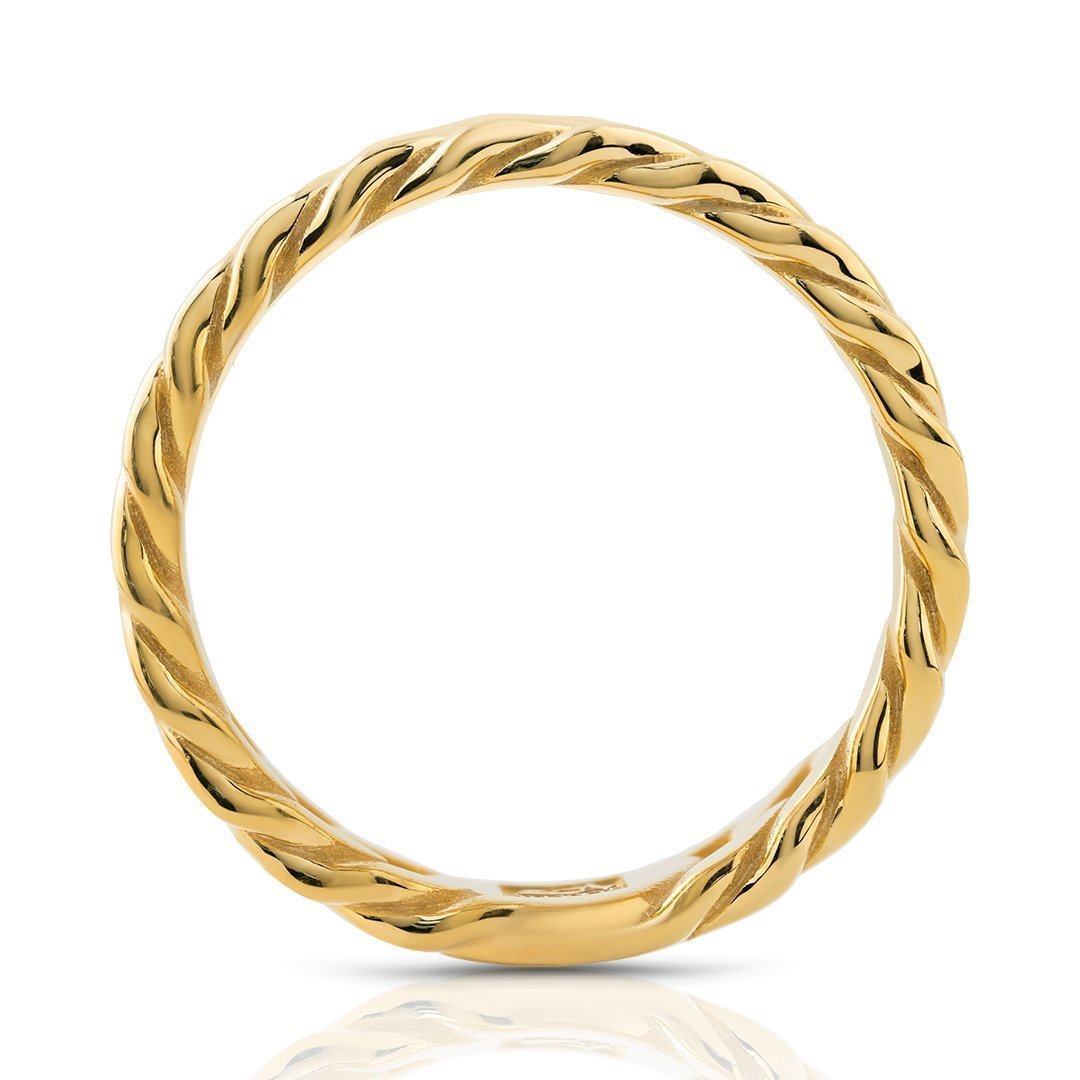 14k Yellow Gold Cuban Ring