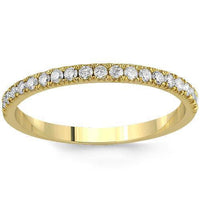 Thumbnail for 14K Yellow Solid Gold Womens Diamond Wedding Ring Band 0.50  Ctw