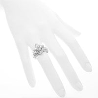 Thumbnail for 18K White Solid Gold Diamond Engagement Ring 2.88 Ctw