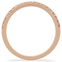 Thumbnail for Rose Classic Diamond Wedding Band in 14k Rose Gold 0.25 Ctw
