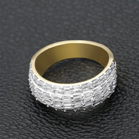 Thumbnail for 14k Yellow Gold Diamond Baguette Ring 1.67 Ctw