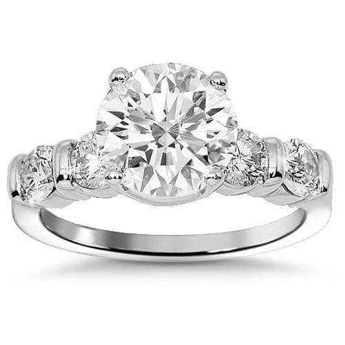 Platinum Diamond Engagement Ring 2.64 Ctw