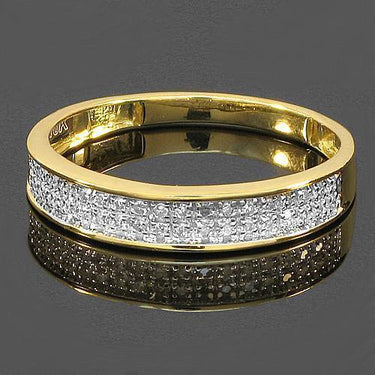10K Yellow Solid Gold Diamond Wedding Ring Band Set 0.50 Ctw (Copy)