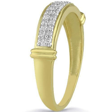 Yellow 10K Yellow Solid Gold Diamond Wedding Ring Band Set 0.84 Ctw (Copy)