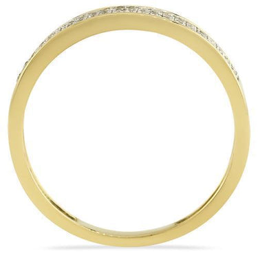 Yellow Diamond Wedding Band Set 10K Yellow Gold 0.50 Ctw