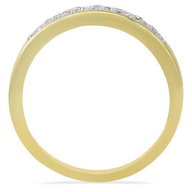 Yellow Diamond Wedding Band Set in 10K Yellow Gold 0.76 Ctw