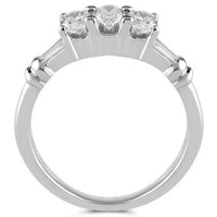 Thumbnail for Unique Platinum EGL Certified Diamond Bridal Ring Set 5.00 Ctw