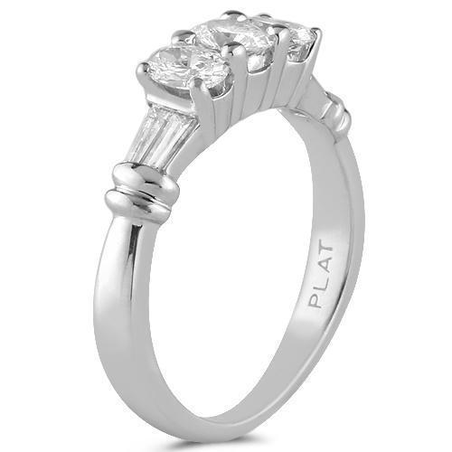 Unique Platinum EGL Certified Diamond Bridal Ring Set 5.00 Ctw