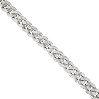 Thumbnail for 925 Sterling Silver Lab Created Stones Cuban Link Chain 28 Inches 13 mm
