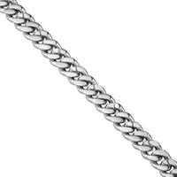 Thumbnail for 925 Sterling Silver Mens Lab Created Stones Cuban Chain 30 inches 9 mm