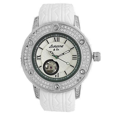 Avianne&Co Mens Steel Tourbillon Diamond Watch