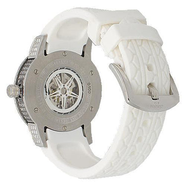 Avianne&Co Mens Steel Tourbillon Diamond Watch