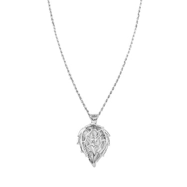 White Gold Lion Pendant