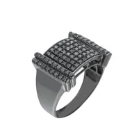 Thumbnail for 10k Black Row Set Diamond Ring 1.59ctw