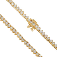 Thumbnail for 14k 3 Prong Tennis Necklace 9.5ctw