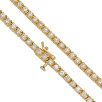 Thumbnail for 14k 4 Prong Tennis Necklaces 9.40ctw