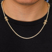 Thumbnail for 14k Circle Tennis Necklace 13.50ctw
