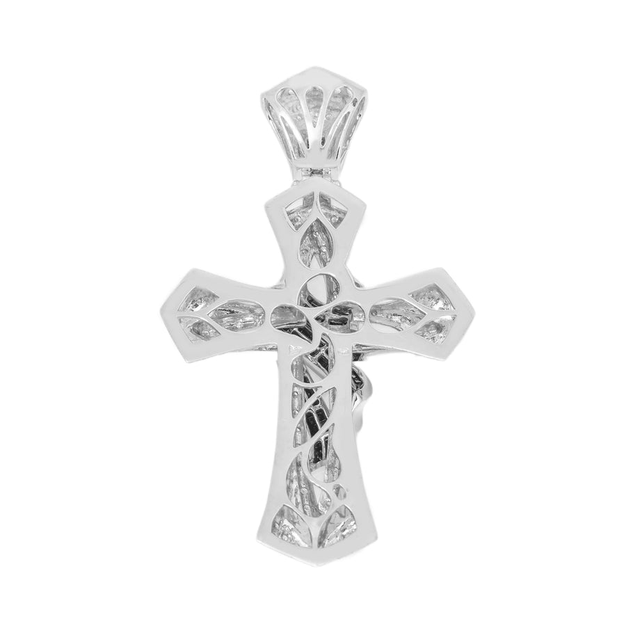 14k Diamond Cross Black Chanel Set 2.17ctw