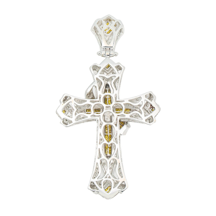 14k Diamond Cross Yellow 2.89ctw