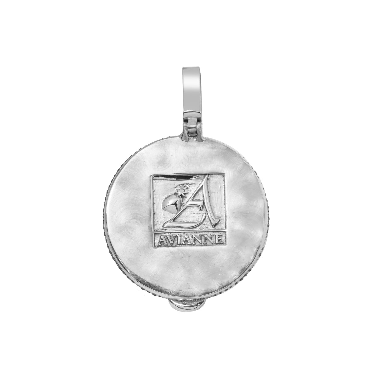 14k Diamond Hush Emoji Pendant 3.5ctw