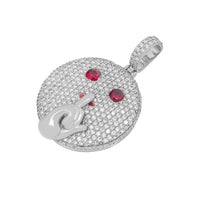 Thumbnail for 14k Diamond Hush Emoji Pendant 3.5ctw