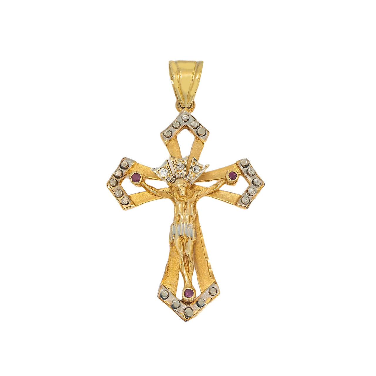 14k Diamond Jesus Pendant 0.25ctw