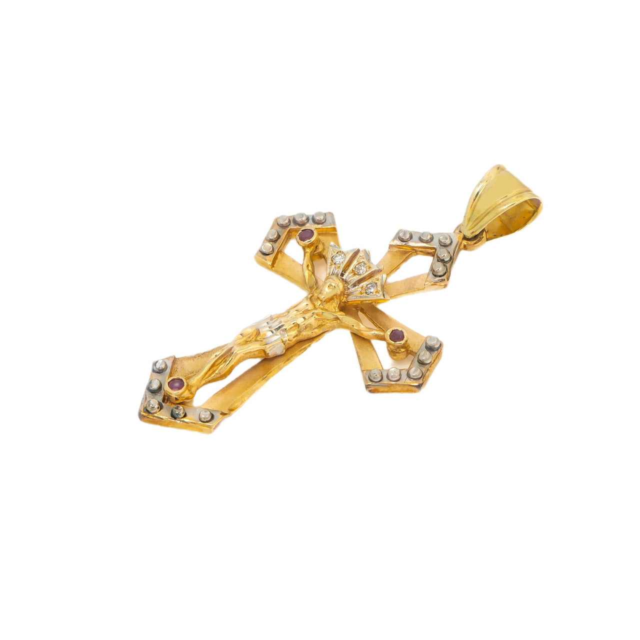 14k Diamond Jesus Pendant 0.25ctw