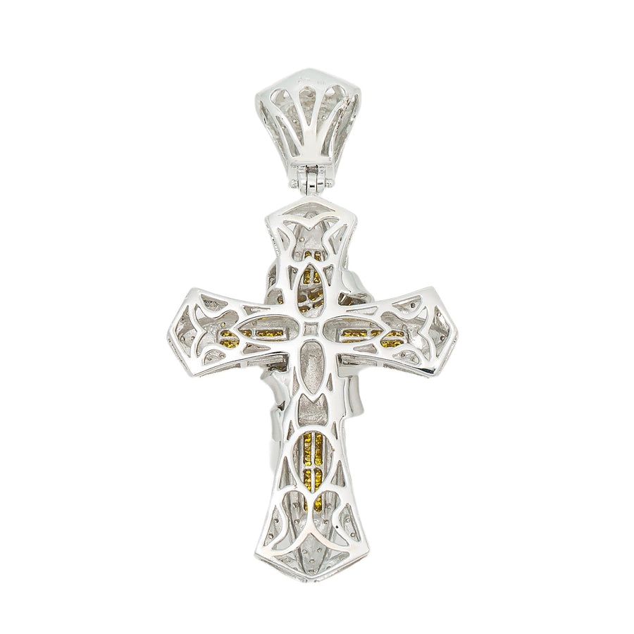 14k Diamond Yellow Cross 2.79ctw