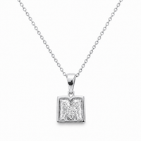 Thumbnail for 14K Gold Lab Diamond Letter Pendant with Chain 1 CTW