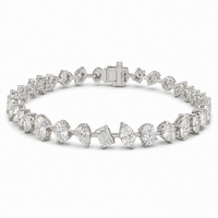Thumbnail for 14K Gold Mixed Fancy Cut Lab Diamond Bracelet