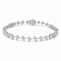 Thumbnail for 14K Gold Mixed Fancy Cut Lab Diamond Bracelet