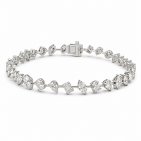 Thumbnail for 14K Gold Mixed Fancy Cut Lab Diamond Bracelet