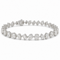 Thumbnail for 14K Gold Mixed Fancy Cut Lab Diamond Bracelet