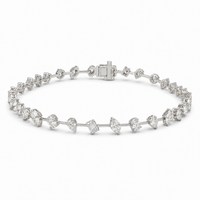 Thumbnail for 14K Gold Mixed Fancy Cut Lab Diamond Bracelet