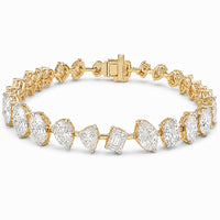 Thumbnail for 14K Gold Mixed Fancy Cut Lab Diamond Bracelet