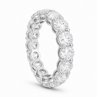 Thumbnail for 14K Gold Round Lab Diamond Eternity Band