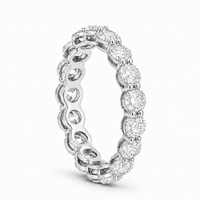 Thumbnail for 14K Gold Round Lab Diamond Eternity Band