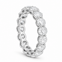 Thumbnail for 14K Gold Round Lab Diamond Eternity Band