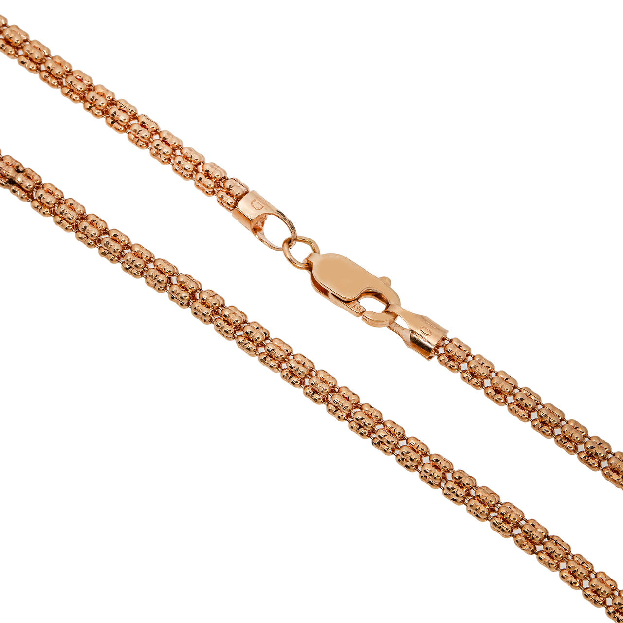 Frosted Chain 10k plain rose gold frosted chain – Avianne Jewelers