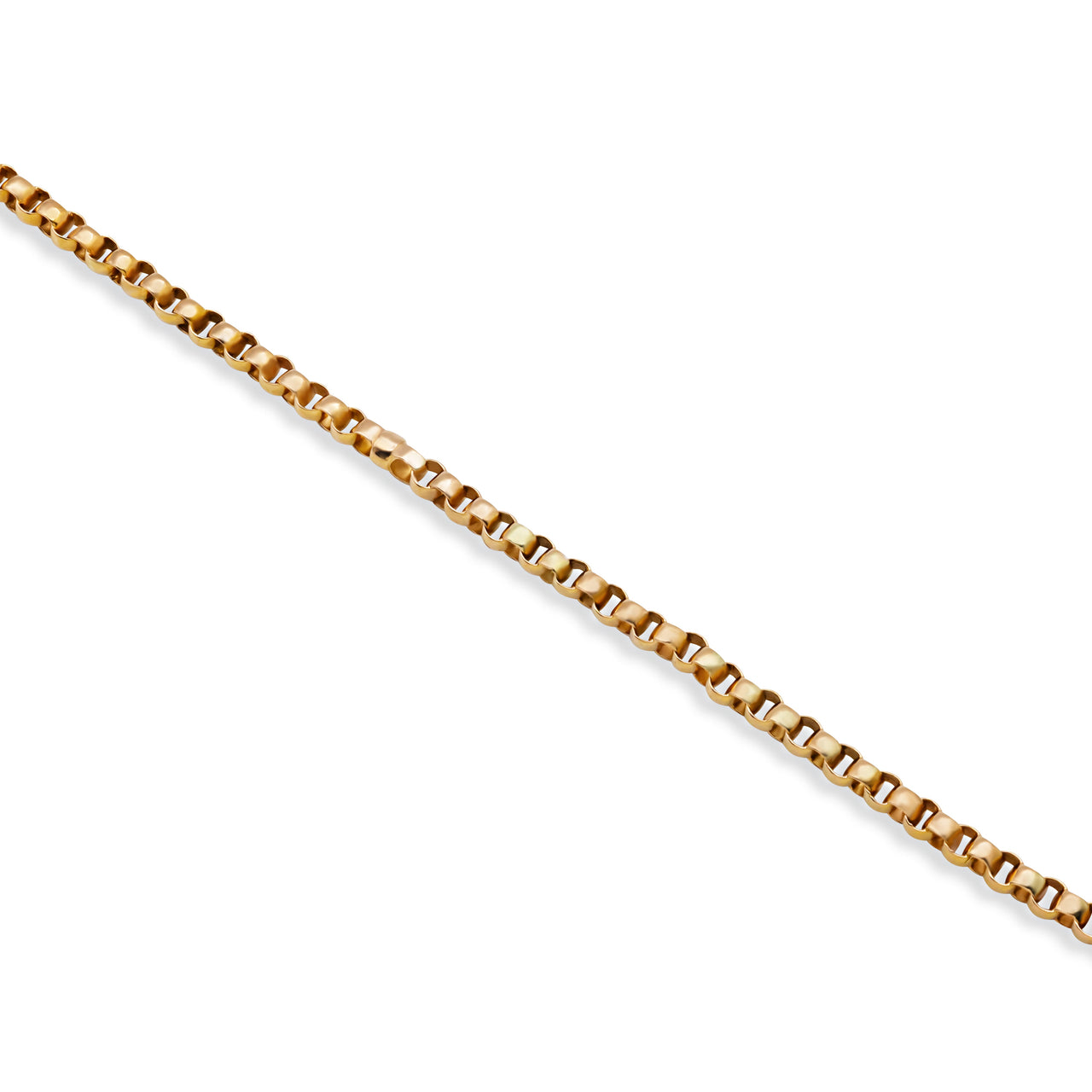14K Rose Gold Mens Cable Link Chain 6MM