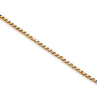 Thumbnail for 14K Rose Gold Mens Cable Link Chain 6MM