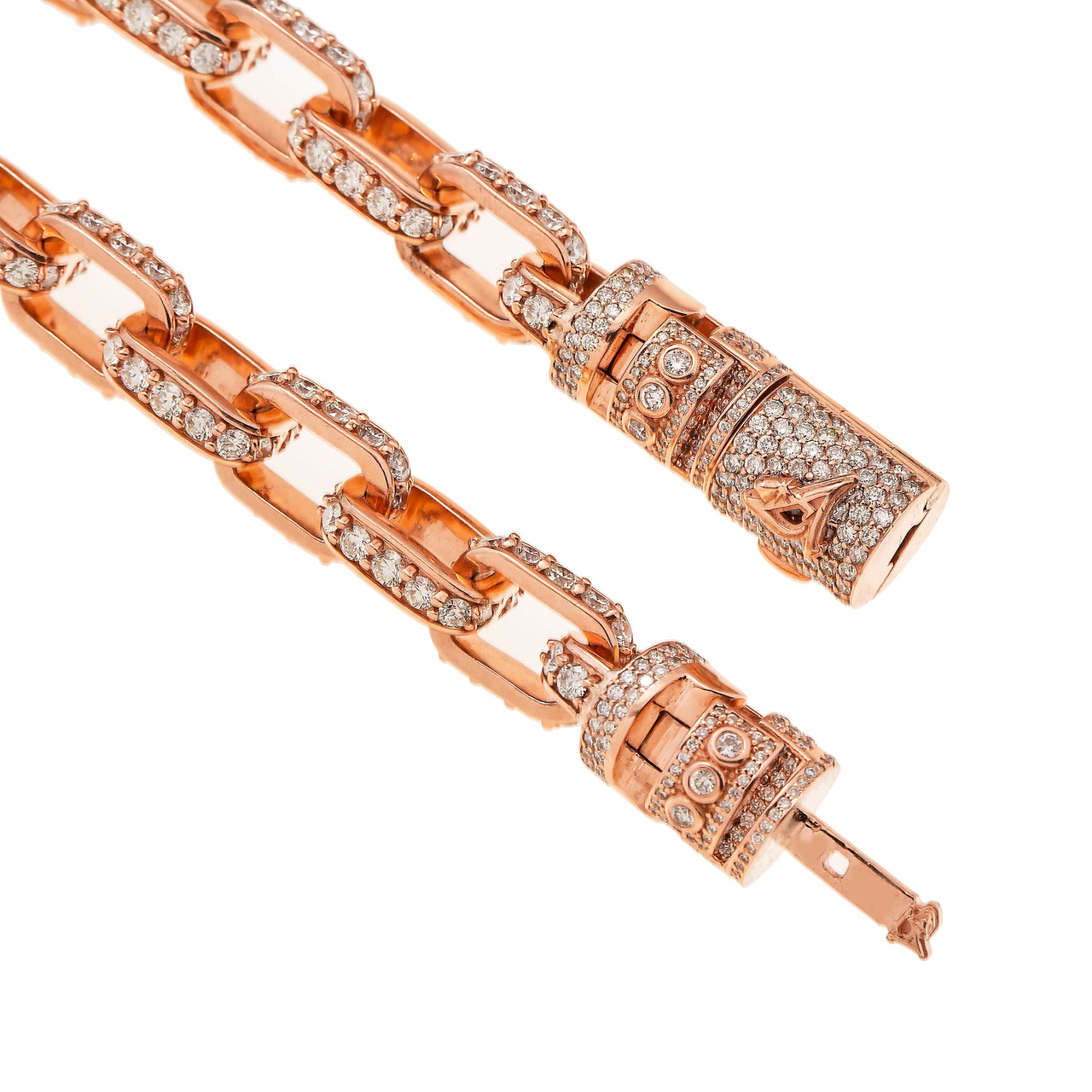 14K SOLID HERMES LINK CHAIN 40.7CTW