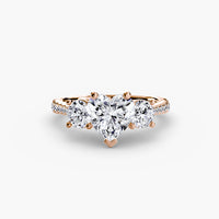 Thumbnail for Three-Stone with Pavé Band