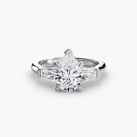 Thumbnail for Three-Stone Ring (Baguette Side Stones)