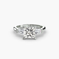 Thumbnail for Three-Stone Ring (Baguette Side Stones)