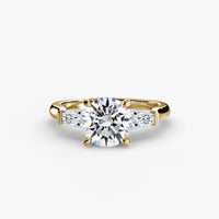 Thumbnail for Three-Stone Ring (Baguette Side Stones)